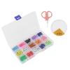 ZJchao Evil Eye Beads Craft Accessories - 15 Grids Boxed Resin Beads for Making, Different Colors, Storage Box, Craft Gifts view 3