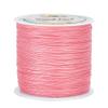 PH PandaHall 115 Yards 0.5mm Waxed Polyester Cord, Pink Wax Cord Waxed Beading String Twine Waxed Threads for DIY Bracelet Necklaces Dreamcatcher Jewelry Making Sewing Macrame Sewing Project view 1