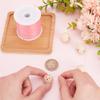 PH PandaHall 115 Yards 0.5mm Waxed Polyester Cord, Pink Wax Cord Waxed Beading String Twine Waxed Threads for DIY Bracelet Necklaces Dreamcatcher Jewelry Making Sewing Macrame Sewing Project view 3