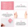 PH PandaHall 115 Yards 0.5mm Waxed Polyester Cord, Pink Wax Cord Waxed Beading String Twine Waxed Threads for DIY Bracelet Necklaces Dreamcatcher Jewelry Making Sewing Macrame Sewing Project view 4
