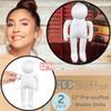 2 Cloth Doll Body Blanks PreStuffed 12" Muslin Models for Craft Dolls view 2