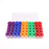 TopHomer 100 Pcs Sewing Machine Bobbins, Universal Plastic Colorful Bobbins with Box, Sewing Supplies Accessories, for Embroidery Machine, Sewing Machine view 1
