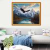 Dooxvey Cross Stitch Kits for Adults Stamped Full Range of Embroidery Starter Kits for Beginners 11CT Printed Cross Stitch Patterns Needlepoint Kits Stamped Crossstitching-River Eagles 16x20 inch view 2