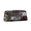 Dwrepo Baby Hippos Pencil Bag Portable Leather Pencil Case Travel Makeup Bag Large Capacity Toiletry Bag for Women view 2