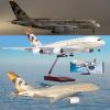18.3 1:130 Scale Model Airplane Etihad B787 Model Jet Plane Collectibles Resin with Wheels Diecast for Collection Gift Ornament (Size : LED B787) view 1