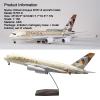18.3 1:130 Scale Model Airplane Etihad B787 Model Jet Plane Collectibles Resin with Wheels Diecast for Collection Gift Ornament (Size : LED B787) view 2