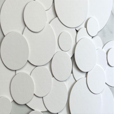 50 all white cardboard circle die cuts 1",1 1/4", 1 1/2", 1 3/4", 2 1/4", 2 1/2",3" (3/4 Inch)