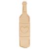 Wine Bottle Wood Cutouts 8-inch, 1/8 inch Thick, Pack of 5 Mother's Day/Valentines Crafts for Gifts and Girls' Dcor, by Woodpeckers view 1