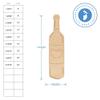 Wine Bottle Wood Cutouts 8-inch, 1/8 inch Thick, Pack of 5 Mother's Day/Valentines Crafts for Gifts and Girls' Dcor, by Woodpeckers view 2