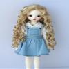1/6 YOSD Wigs JD073 6-7inch 16-18cm Middel French Curls Synthetic Mohair BJD Doll Hair (Royal Blond SM476) view 1