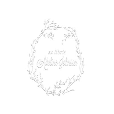 Personalized Book Embosser Garden, Personal Book Embosser Stamp, Leaf Wreath Stamp Custom, Customized Book Stamp, Library Stamp Personalized, From The Library Of Custom Stamp, 1.5 x 1.5 inches