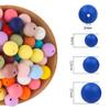 150Pcs Silicone Beads 12mm for Keychain Making Silicone Bead for Bracelet Making Necklace Making and Bulk Round Bead for Pens (Purple) view 2