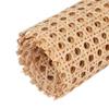 homeemoh Plastic Rattan Cane Webbing 17.7 Inch x 47.2 Inch Woven Artificial Rattan Open Mesh Cane Sheet Repair Material for Furniture DIY Crafts (Wood Color) view 1