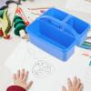 SEWACC Art Supply Organizer Handle Multi-functional Storage Basket for Classroom and Desk Compartmentalized Design for School Pens and Painting Tools view 4