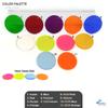 25 Acrylic Circle Blanks (Mixed Translucent Colors) (Select Size) 1/8" Thick - Laser Cut with Polished Edges Plexiglass, Made in USA (2.5") view 2