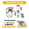 Gbonklong 110V 600W Brushless Sewing Machine Servo Motor, 500-4500RPM Adjustable Electric Brushless Servo Motor, Split Motor and Controller for Industrial Sewing with Speed Control Lever Low Noise view 3