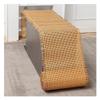 homeemoh Plastic Rattan Cane Webbing 19.6 Inch x 70.8 Inch Woven Artificial Rattan Open Mesh Cane Sheet Repair Material for Furniture DIY Crafts (Coffee) view 2