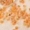 100PCS Natural Stone 10MM DIY Agate Round Loose Gemstone Smooth Beads with Hole for Necklace Bracelets Earring Making with Free Crystal Stretch Cord(Citrine) view 2