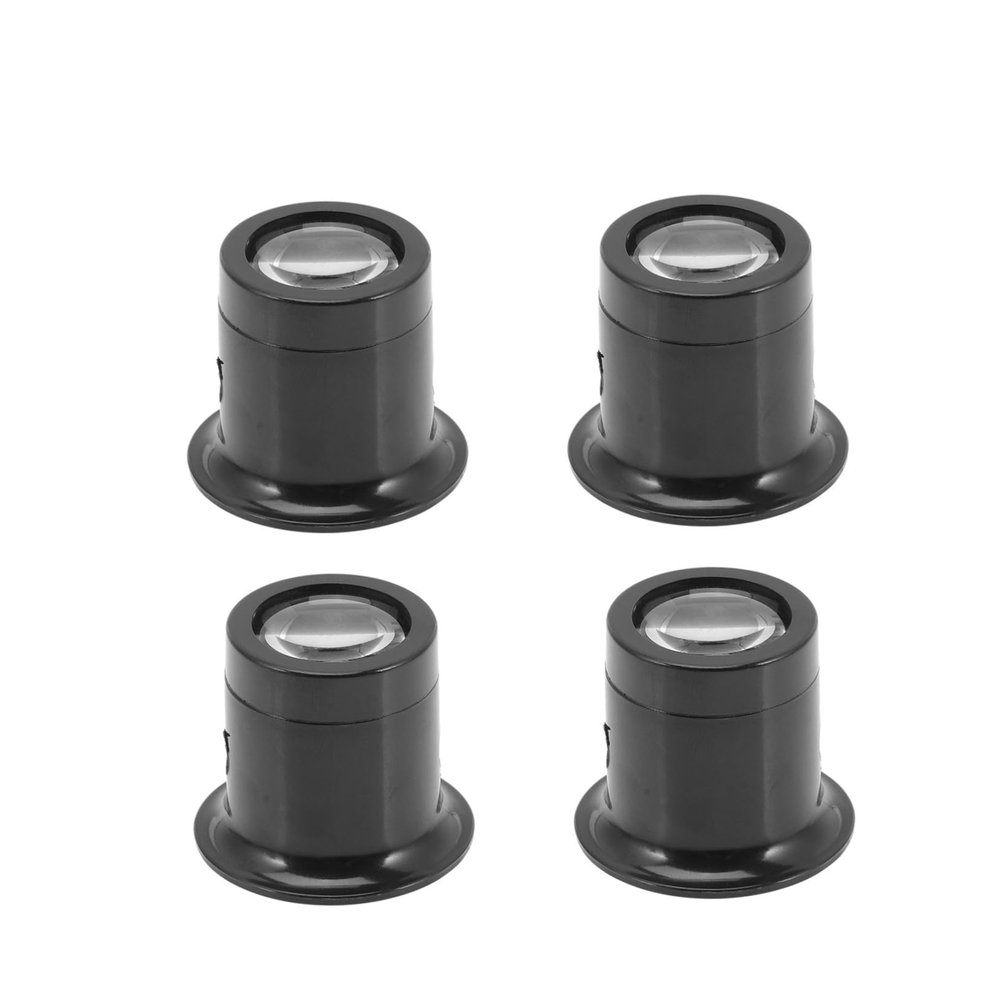 HOODANCOS 4pcs Watch Repair Magnifier Loupe Jewelers Magnifying Glass for Close Inspection Tool for Crafts and Jewelry and Convenient Design
