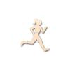 Unfinished Wood Running Girl Shape Track Cross Country Sports Room Decor up to 46" DIY 14" / 1/2" view 1