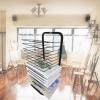 THEGA Paint Art Drying Rack - Artwork Storage Display Rack, 15 Removable Shelves, Efficient and Organized Drying Rack Art for Students Masterpieces, Sturdy Paint Drying Rack with Lockable Wheels view 1