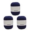 3 Balls 100% Mongolian Cashmere Yarn, Luxurious Hand Knitting Pure Cashmere Cone Yarn Home Necessity for Knitting Crocheting Crafts Total 150g (Blue Flower) view 1