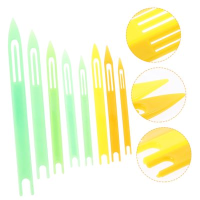 Lurrose 3sets Fish Net Repair Tool Weaving Shuttle for Fishnets Durable and Easy to Use 8pcs*3