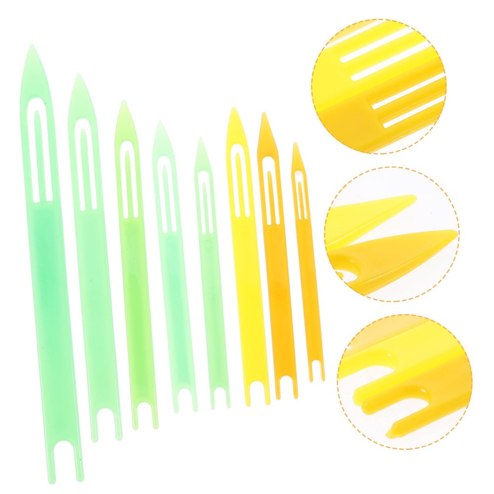 Lurrose 3sets Fish Net Repair Tool Weaving Shuttle for Fishnets Durable and Easy to Use 8pcs*3