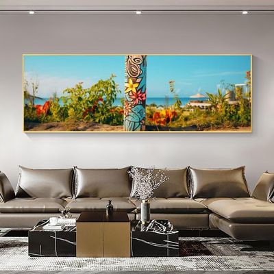 Diamond Painting Art Kit, 5D Diy Seaside Totem Diamond Art Kits for Adults, Gem Art Square Full Drill Rhinestone Crystal Art, Paint by Numbers Crafts for Home Wall Decoration,Gifts 20x60inch A291