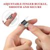 STOBOK Nail Art Ring Palette Stainless Steel Finger Palette for Polish Mixing and Makeup Color Blending Lightweight Easy to Clean for Salon and Home Use view 2