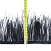 Ostrich Feathers Trim 10-13 Cm Width Ostrich Feather Ribbon for Wedding Dress Decor Sewing Crafts 10 Meters White view 3