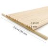 Enkrio 50PCS Dowel Rods Wood Sticks Wooden Dowel Rods - 1/4 x 6 Inch Unfinished Wood for Crafts Doweling Rods for Crafts and DIYers view 2
