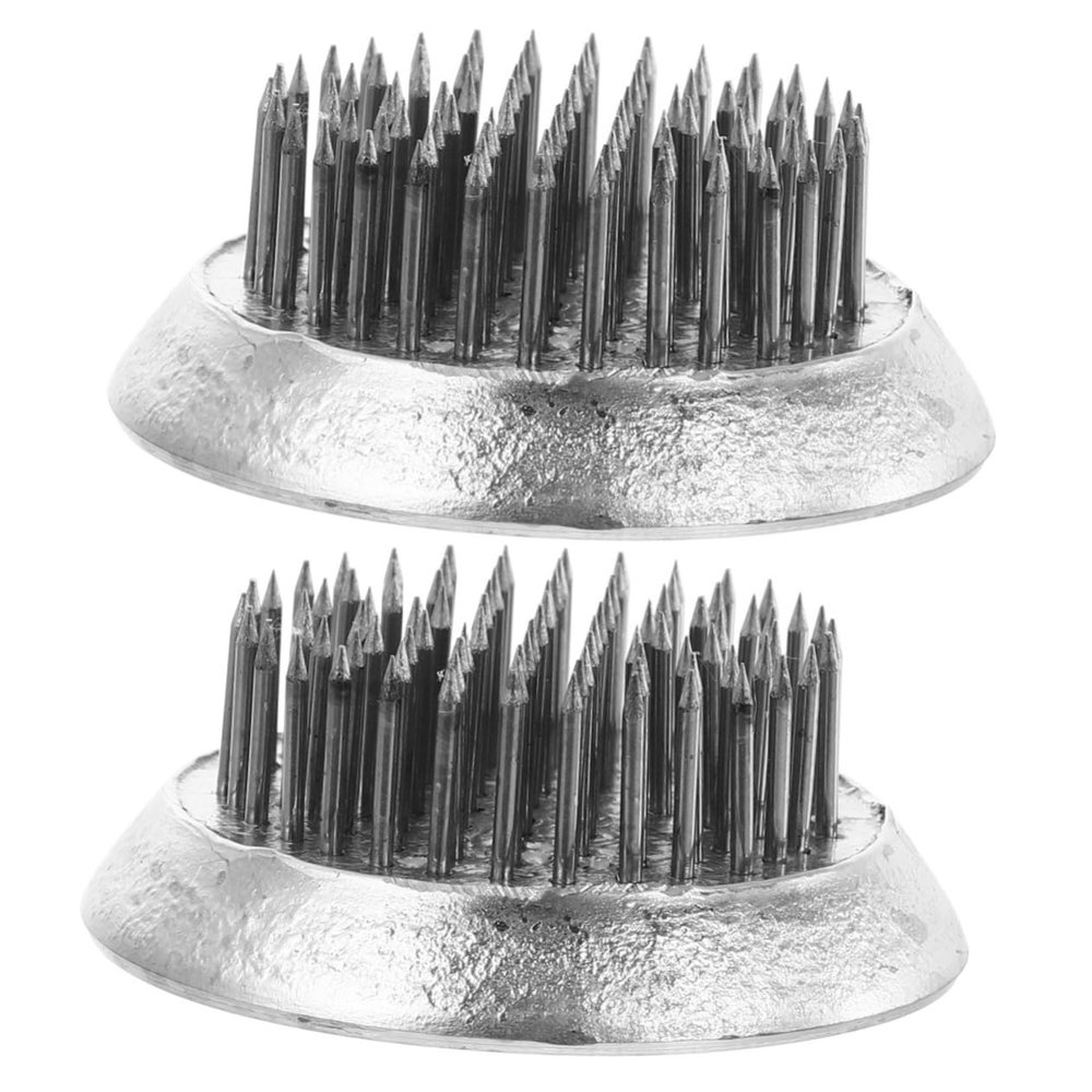 Operitacx 2pcs Flower Needle Holder Arranger Durable Flower Fixation Base for DIY Floral Crafts for Home Decor and Plant Decoration