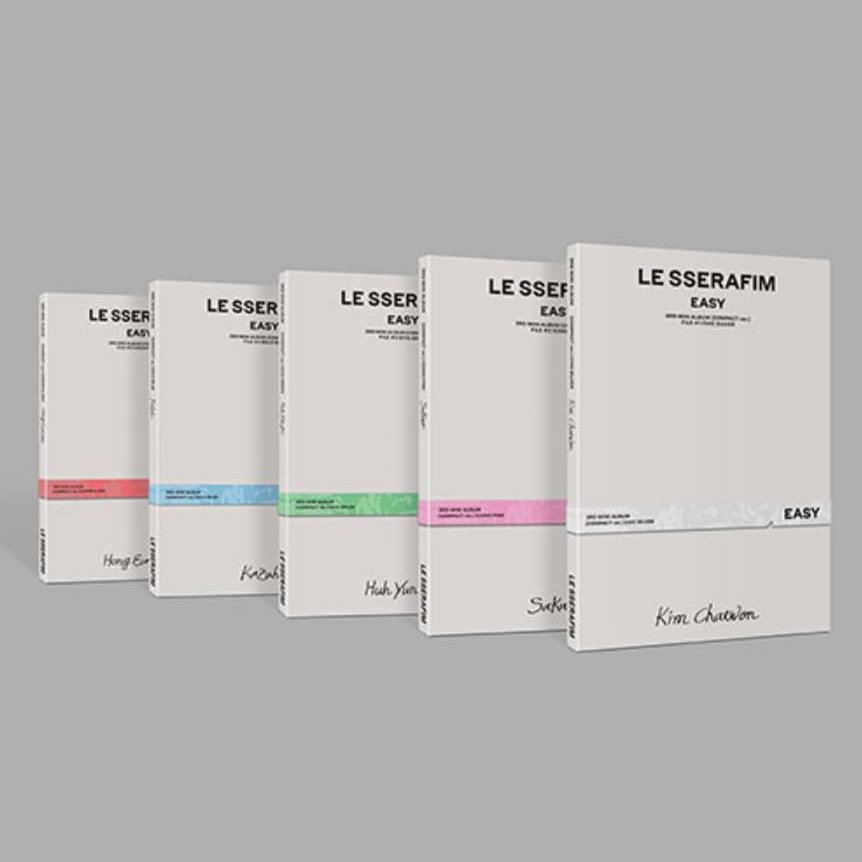 LE SSERAFIM EASY 3rd Mini Album COMPACT Ver (5 Ver Set)
