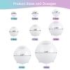 KISREL Sphere Resin Molds, 8 PCS Sphere Silicone Mold, Upgraded 3D Seamless Epoxy MoldsLarge Ball Shape Flower Resin Mold for Home Decor, Flowers Preservation view 2
