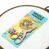Awesome Pattern Studio Needle Minder Set Hummingbird Magnetic Needle Minder + 2 Needle Threaders + Crane Scissors. Enamel Pin for Cross Stitch, Embroidery and Craft view 3