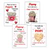 24 Cute kids school class popcorn Valentines day cards view 1
