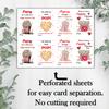 24 Cute kids school class popcorn Valentines day cards view 3