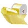 Morex Ribbon Wired Single-Face Satin Single-Face Satin Ribbon, 2-1/4 inch x 10 Yards, Daffodil view 1