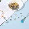 100 Pcs Bail Beads Bail Tube Beads Gold Silver Connector Stainless Steel Tube Charm Column Spacer Beads Hanger Dangle Connector Links for Pendant Jewelry Making Bracelet Necklace Craft Accessories view 4