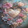 Rose Diamond Painting Kits for Adults Roses Heart Round Full Drill Diamond Art Kits 5D DIY Paint with Diamonds Crafts Perfect for Home Wall Decoration 16x20 inch view 1
