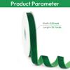 Isaspire 5/8" Wide Velvet Ribbon, 10 Yards - Forest Green Velvet Ribbon on Spool for Crafts, Gift Wrapping, DIY, Hair Bows, Wedding Invitations, Parties, Valentine's Day, and Christmas view 2