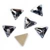 Triangle Sewing Crystal Strass Sew On Stones Glass Beads Flat Back Rhinestone for Clothing Light Sapphire 22mm 24Pcs view 1