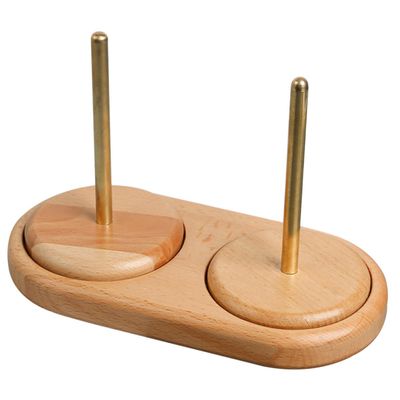 Operitacx Wood Yarn Holder Spool Organizer Sturdy Thread Holder for Knitting Crocheting Fine Craftsmanship Premium Wood for Home Crafting