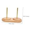Operitacx Wood Yarn Holder Spool Organizer Sturdy Thread Holder for Knitting Crocheting Fine Craftsmanship Premium Wood for Home Crafting view 2