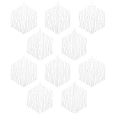 Operitacx White Plastic Mesh Canvas Sheet 5.90X4.72 Inch Smooth Surface DIY Mesh Sheets for Crochet Embroidery Needlepoint and Craft Projects