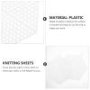 Operitacx White Plastic Mesh Canvas Sheet 5.90X4.72 Inch Smooth Surface DIY Mesh Sheets for Crochet Embroidery Needlepoint and Craft Projects view 3