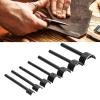 Derefine 7pcs Leather Punch Semicircular Shape Incisive Practical Cutters, Leather Working Tools, Leather Repair Accessories, DIY Hand Sewn Set Repair Kit for Shoes Bag Stitching view 2