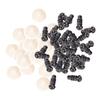 SEWOART 0.5in Needle Felting Supplies 4mm Safety Eyes Scrump Plush Stuffed Crochet Eyes Replacement Doll Craft Black Craft Puppet Button Flash view 1