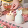 BOOWAN NICOLE Easter Bunny Egg Candle Vessel Silicone Mold, Easter Decorations Candle Jar Mould for Gift DIY Handmade (SH1052-1-3) view 3